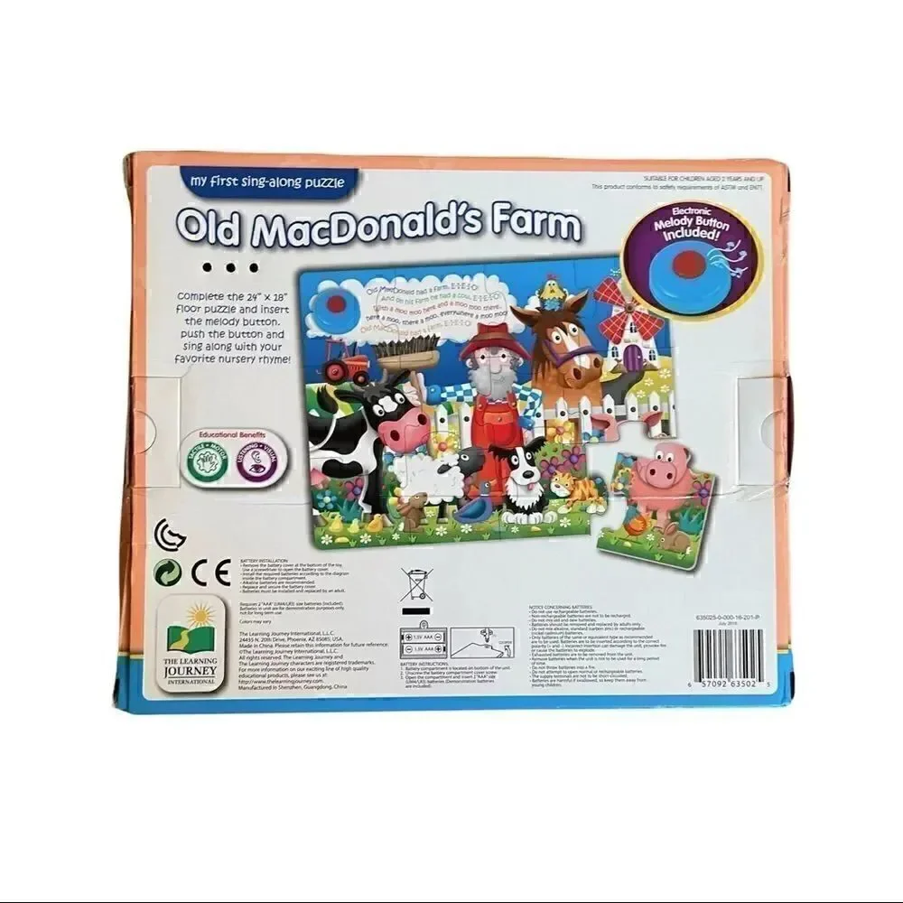 The Learning Journey “Old MacDonald Had a Farm” Kids Sing Along Puzzle